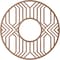Ekena Millwork Empire Wood Fretwork Pierced Ceiling Medallion, Wood (Paint Grade), 26"OD x 9 1/2"ID x 3/8"T CMWP26X26X0375EPMF - alternate 3